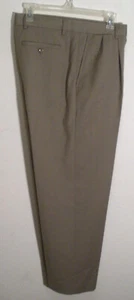 khaki wool dress pants by Lands’ End size 32 x 30 - Picture 1 of 1