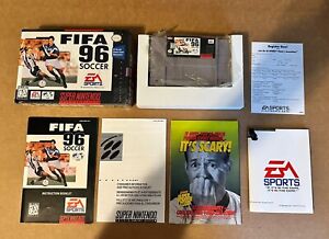 FIFA Soccer 96 Super Nintendo Entertainment System 1995 SNES 100% Complete Unuse