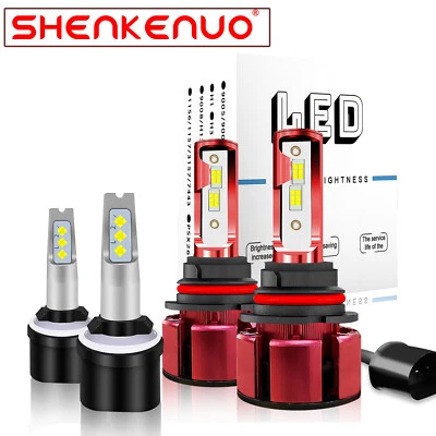 Faro LED alto/bajo + bombillas antiniebla para Dodge Stratus sedán 2001-2006 6000K 4X Foto 1 de 4