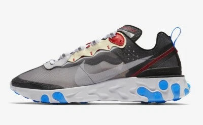 Nike React Element 87 UK 5.5 EUR  38.5 Dark Grey Pure Platinum New AQ1090 003 - Image 1 of 4