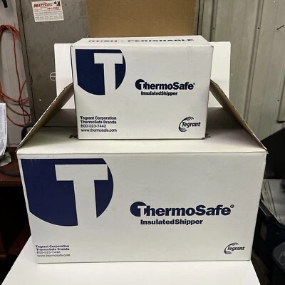 Tegrant ThemoSafe Insulated Shipper Boxes with Styrofoam Inserts. Set Of Two. - Image 1 of 4
