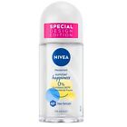 50ml Nivea Fresh Summer Deodorant Roll On 0% Aluminium Deo Roller 48h mild