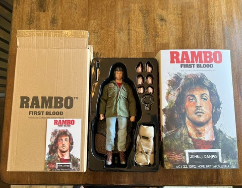 RAMBO First Blood John Rambo 1/6th Scale Sly Stallone Shop Complete Figure US Cover