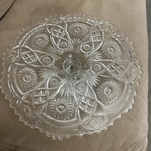 anchor hocking star of david cake plate 13x13x5” - Picture 1 of 3