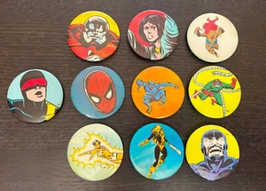MARVEL COMICS (1984/5) -- HUGE Lot of 10 Pinback 1" Buttons -- X-Men - ALL Shown - Picture 1 of 2