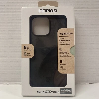 Incipio Organicore Series Hard Case Apple iPhone 12 13 Pro Max Charcoal Black - Image 1 of 3
