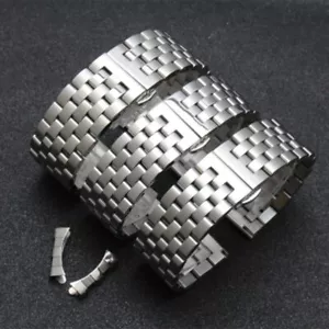 Correa de reloj de acero inoxidable para la serie IWC con montaje plano y arco - Imagen 1 de 12