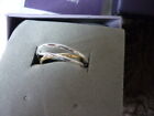PIA JEWELLERY RING STERLING SILVER & 18CT GOLD PLATE CROSSING STREAMS NIB SIZE N