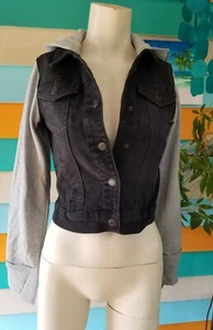 So Damen Jeansjacke mit Kapuze langarm Gr. L 10-12 Demin - Bild 1 von 13