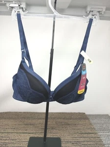 Maidenform 32B  Push Up & In Underwire Bra Plunging Neckline DM9900 E6T NWT - Picture 1 of 7