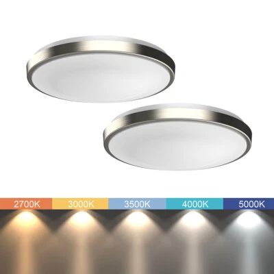 11" 13" LED Ceiling Light ALL-IN-ONE Adjustable Color Dimmable Flush Mount Slim - Image 1 of 4