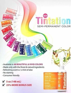 KISS Colors Tintation Semi Permanent Hair Color 5 oz - Picture 1 of 22