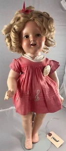 18" Antique American Composition Shirley Temple Doll! Adorable! 18005 - Picture 1 of 12