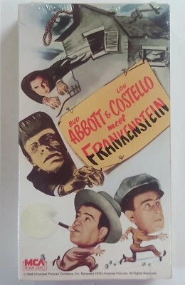 New Sealed Abbott & Costello Meet Frankenstein VHS 1988 MCA Watermarks 1948 1976 - Image 1 of 4