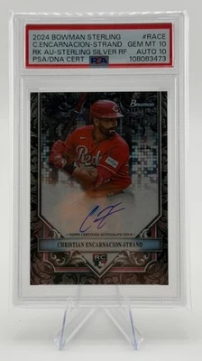 2024 Bowman Sterling C. Encarnacion-Strand RK AU-Sterling Silver RF PSA 10/10 - Image 1 of 2
