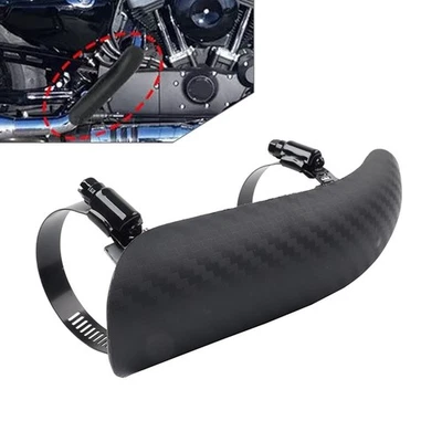 Universal-Hitzeschild-Absatzschutz für Auspuffrohre von Motorrädern Matt schwarz - Image 1 of 4