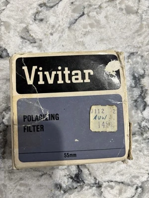 Vivitar 52mm Polarizing Filter screw on Camera lens with plastic storage case - Image 1 of 4