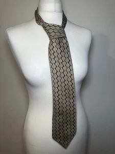 Vintage Atlantis Herren Krawatte Navy - Muschel Maritimes Design Reine Seide  - Bild 1 von 11