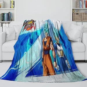 Dragon Ball FighterZ Blanket Flannel Fleece Throw Room Decoration (Online Order - Picture 1 of 8