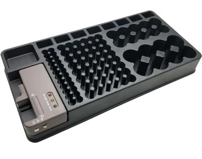 Battery Organiser Storage Box With Removable battery Tester Batteries AA AAA 9V - Image 1 of 4