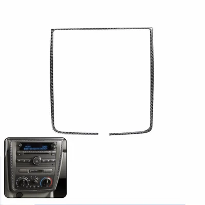 Black Carbon Fiber Central Control Outer Frame Sticker Trim for Chevrolet COBALT - Image 1 of 4