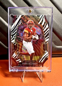 Terry McLaurin 2022 Select Premier Level Zebra Prizm Die-Cut - Picture 1 of 4
