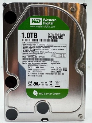 Western Digital Apple WD10EARS - WD Green 1TB Festplatte 5400RPM SATA - 1 TB - Bild 1 von 4