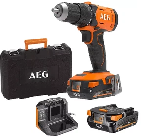 TRAPANO A PERCUSSIONE BRUSHLESS 18V 2 BATTERIE 2Ah+CARICATORE BSB 18G4-202C AEG - Foto 1 di 1