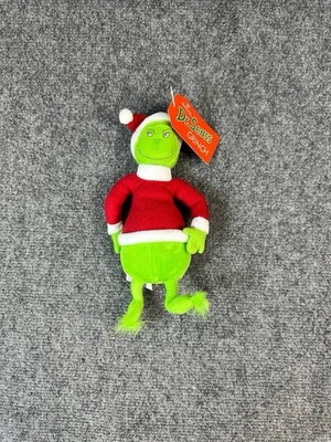 Винтажный Hallmark Санта костюм GRINCH плюшевая Dr Seuss мягкая игрушка с ярлыками новый из старых запасов 1998 - Изображение 1 из 4