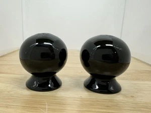 Fiestaware Fiesta Black Salt & Pepper Shakers - Picture 1 of 4