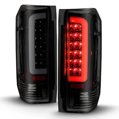 ANZO For Ford Bronco 1988-1996 Tail Lights LED Black Housing Smoke Lens (Pair) - Image 1 of 4