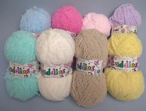 KING COLE "CUDDLES" YARN - 50gm - Assorted colours - Picture 1 of 26