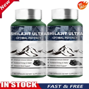 2 PACK Shilajit Ultra OptimalPotency, ShilajitExtract with L-Arginine, Pure New - Picture 1 of 7