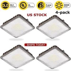 (4 Pack) LED Canopy Light, 70 Watt, Gas Station, Street, Area & Outdoor Lighting - Picture 1 of 20