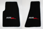 NEW! BLACK Front Floor Mats 2005-2006 CHEVY SSR Embroidered Logo and Silver Trim