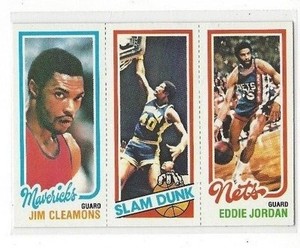 1980-81 TOPPS #103 #63 JIM CLEAMONS / #261 JAMES EDWARDS SD / #157 EDDIE JORDAN