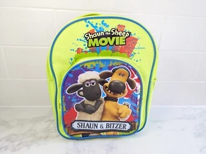 Shaun the Sheep Movie Backpack Bitzer RARE HTF Kids Plush Bag Animated TV Show - Foto 1 di 9