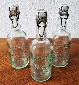 Bardzo ładne stare francuskie butelki lemoniady - Alzacja około 1920 roku - Shabby nr 3 - Zdjęcie 1 z 6