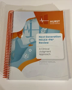 Hurst Next Generation NCLEX-PN Review Student Manual Edition 25.0 CLEAN TEXT! - Picture 1 of 3