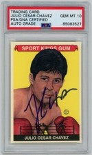 Julio Cesar Chavez Signed 2013 Sport Kings Card #261 PSA GEM MT 10 AUTO