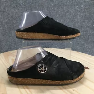Haflinger Shoes Womens 39 Adventure Mule Clogs Black Closed Toe Comfort Casual - Picture 1 of 18
