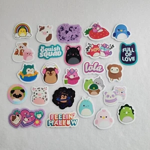25 Squishmallow VINYL STICKERS Water Resistant ASSORTED Squish Squad Lola lot - Picture 1 of 10