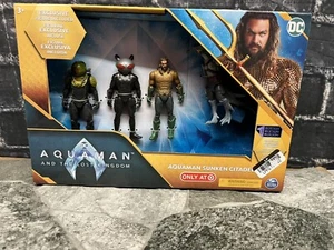 Aquaman 4" Sunken Citadel Battle Pack Aquaman Black Manta Shark Poseable Figures - Bild 1 von 3