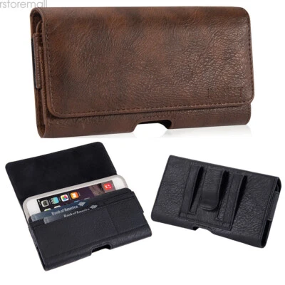 Leather Holster Belt Clip Carrying Case Pouch For iPhone 11/12/13/14 Pro Max ,L - Image 1 of 4