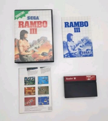 Rambo III (SEGA Master System SMS) Complete CIB - Tested - Authentic - Image 1 of 4