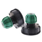 2Pcs Plastic IBC Tank Cap Connector S60x6 to Straight MDPE Pipe 20mm