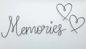 MEMORIES wire sign/ Memories wire word/ Family sign/ love sign/ home decor. - Picture 1 of 5