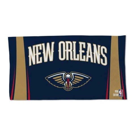 NEW ORLEANS PELICANS AUTHENTIC EDITION ON-COURT LOCKER ROOM TOWEL 22"X42"  👀 Cover