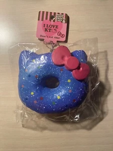 2016 SANRIO Hello Kitty Blue Galaxy Sprinkle Donut Squishy - New Condition - Zdjęcie 1 z 2