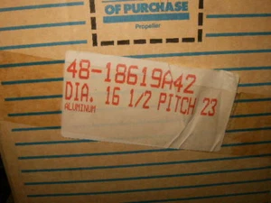 Quicksilver Bravo II 16 1/2L x 23 18619A42 - Picture 1 of 4